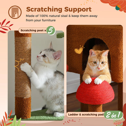 Cat Floor to Ceiling  Adjustable Tower