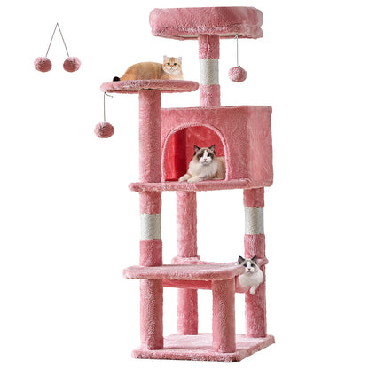 Tall Multi-Cat Climbing Tower w/Scratching Posts