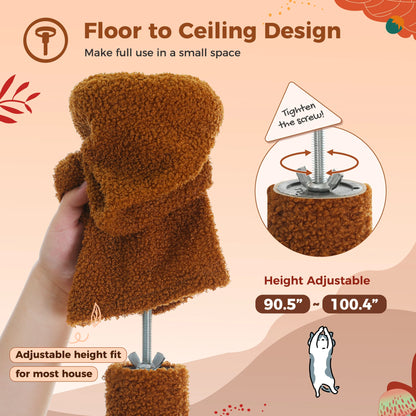 Cat Floor to Ceiling  Adjustable Tower