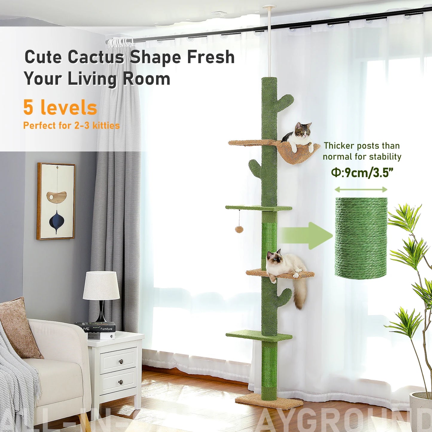 Cat Tower Cactus Tall Climbing Tree