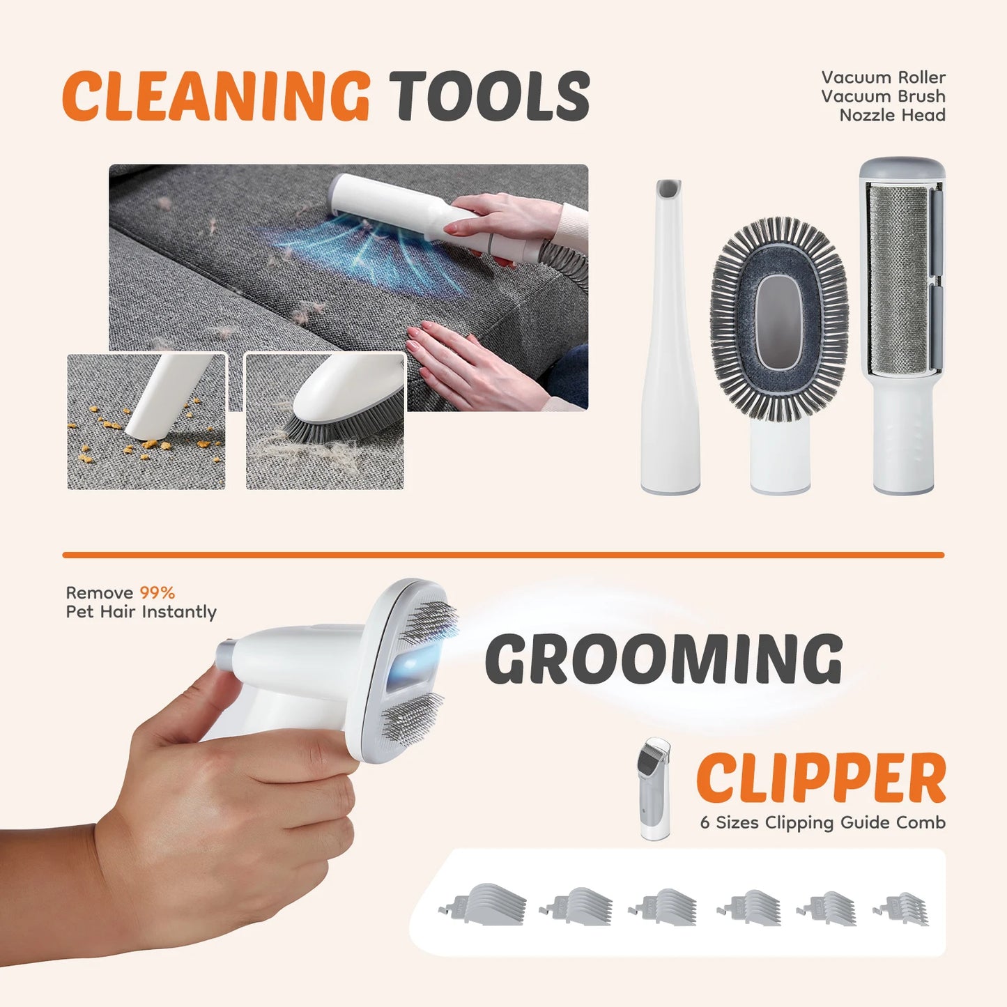 Pet Grooming and Cordless Low Noise