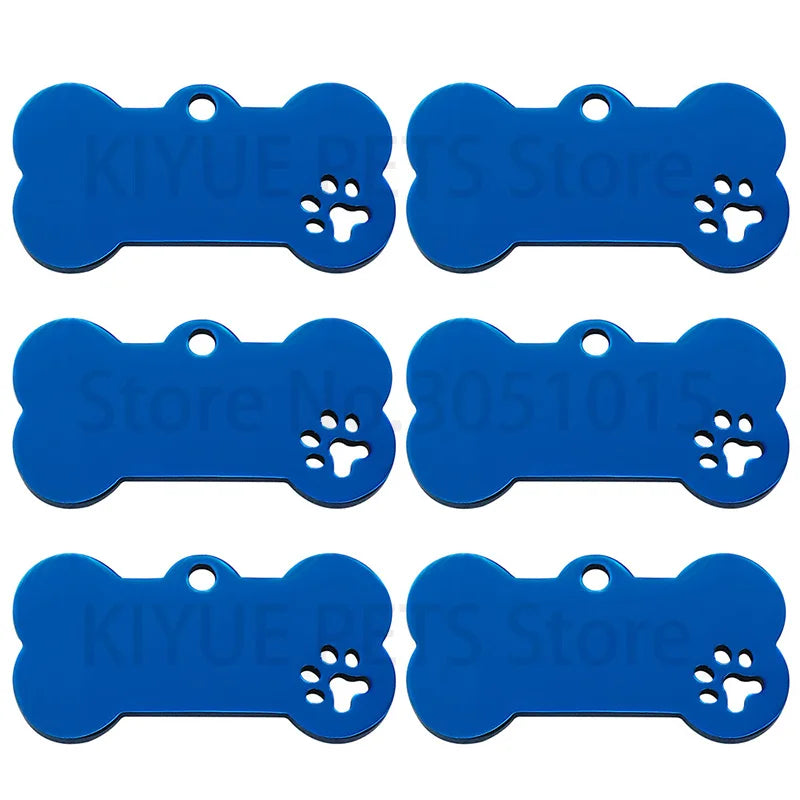 20Pcs Personalized Collar Bone Pet ID Tag
