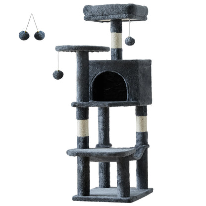 Tall Multi-Cat Climbing Tower w/Scratching Posts