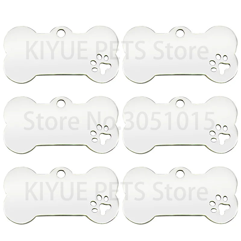 20Pcs Personalized Collar Bone Pet ID Tag