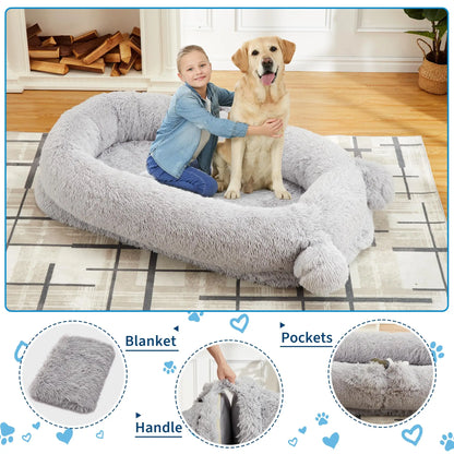 71" Large Human Size Dog Bed
