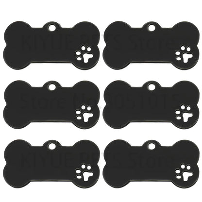 20Pcs Personalized Collar Bone Pet ID Tag