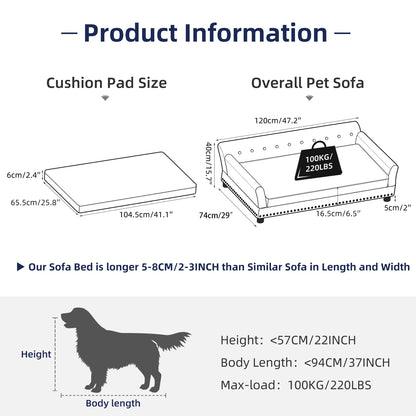 Upholstered Pet Lounge Chair/Sofa