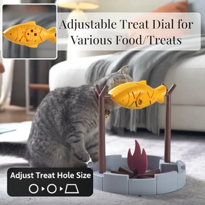 Cat Slow Feeder, Dry Food Dispensing Cat Toy
