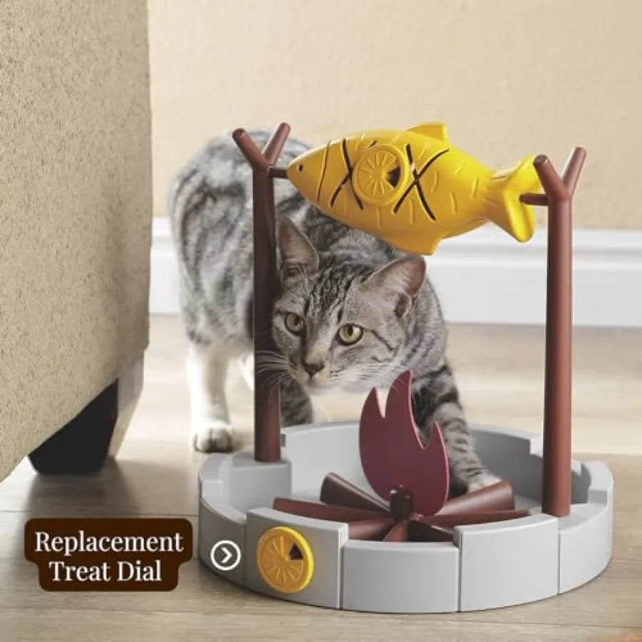 Cat Slow Feeder, Dry Food Dispensing Cat Toy