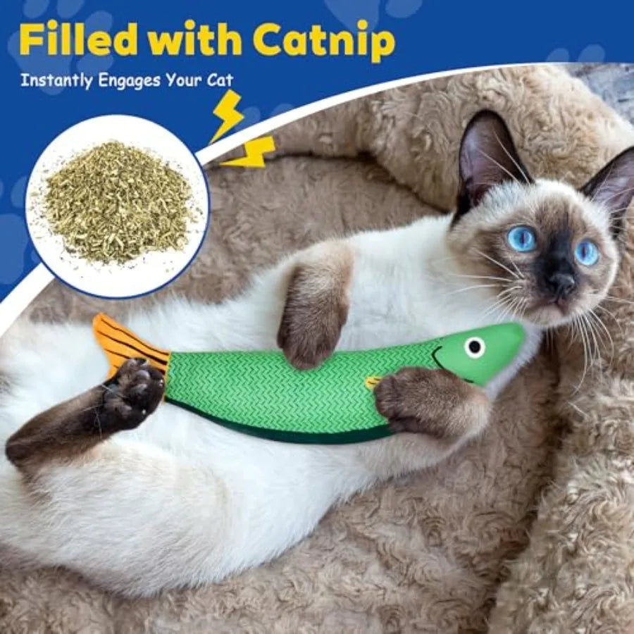 Catnip Toys, Soft/Durable with Rattle Sound