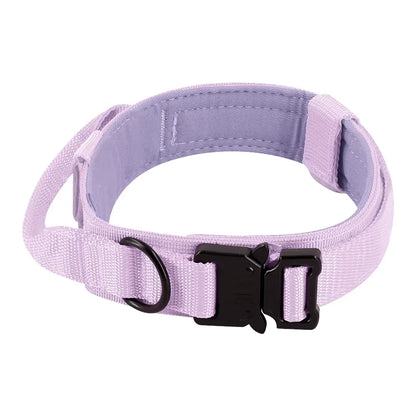 Dog Training Collar Adjustable Tactical Dog Collar And Leash Set Control Handle Pet Lead Collar For Small Big Dogs