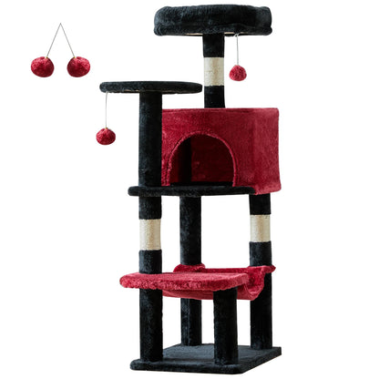 Tall Multi-Cat Climbing Tower w/Scratching Posts