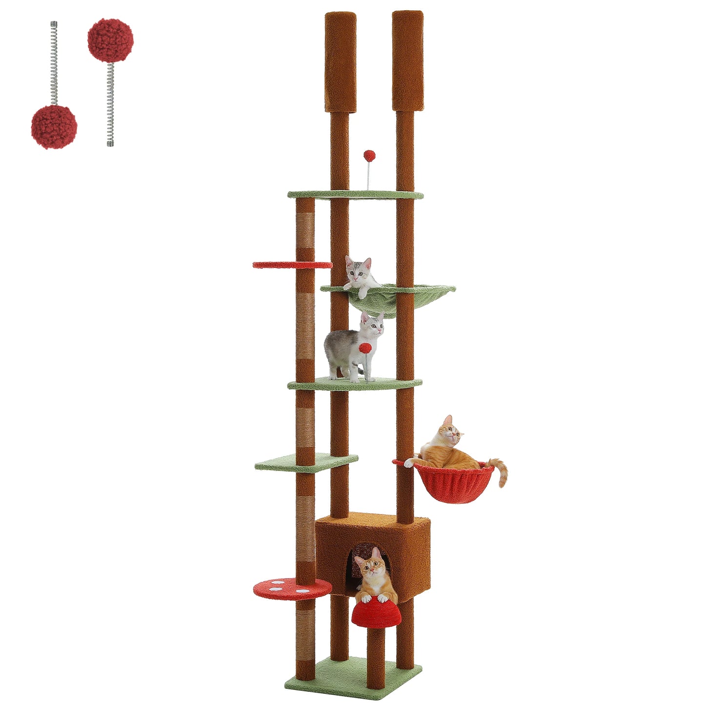 Cat Floor to Ceiling  Adjustable Tower