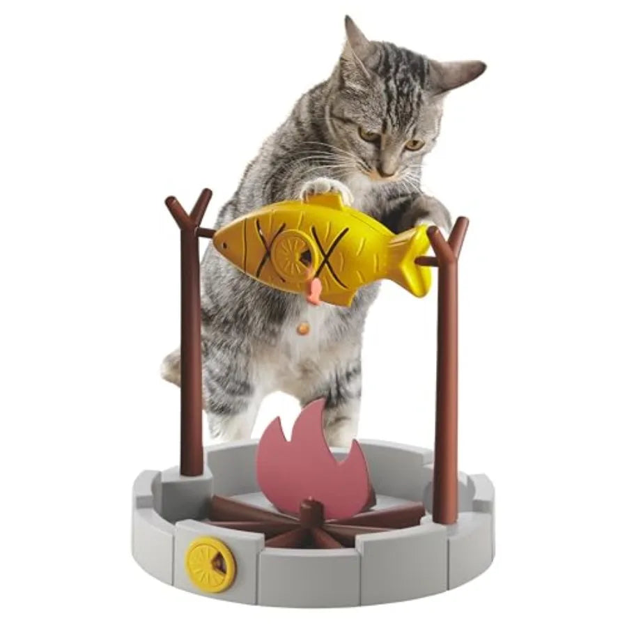 Cat Slow Feeder, Dry Food Dispensing Cat Toy