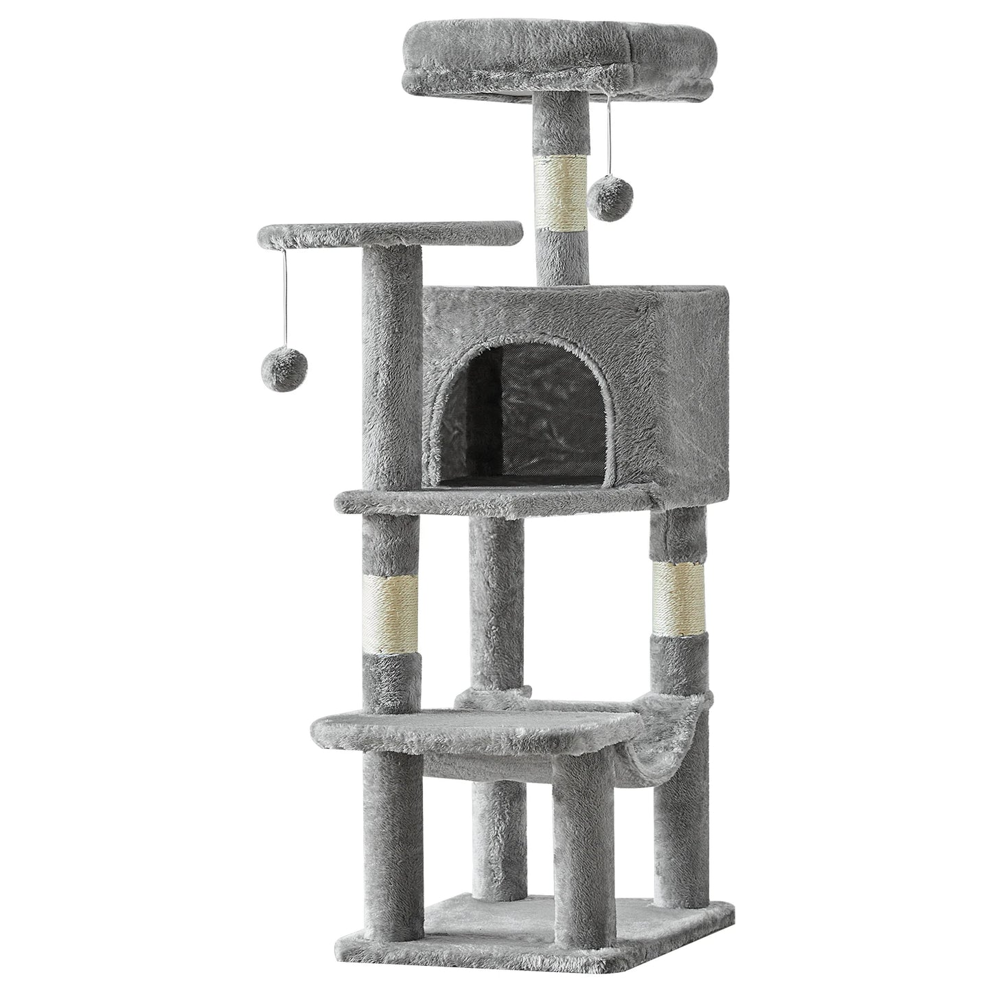 Tall Multi-Cat Climbing Tower w/Scratching Posts