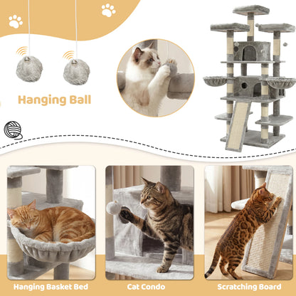 Large Multi Level Cat Tree Activity Center